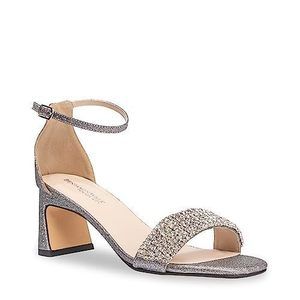 Touch Ups Women's Jade Heeled Sandal, Pewter, 8.5